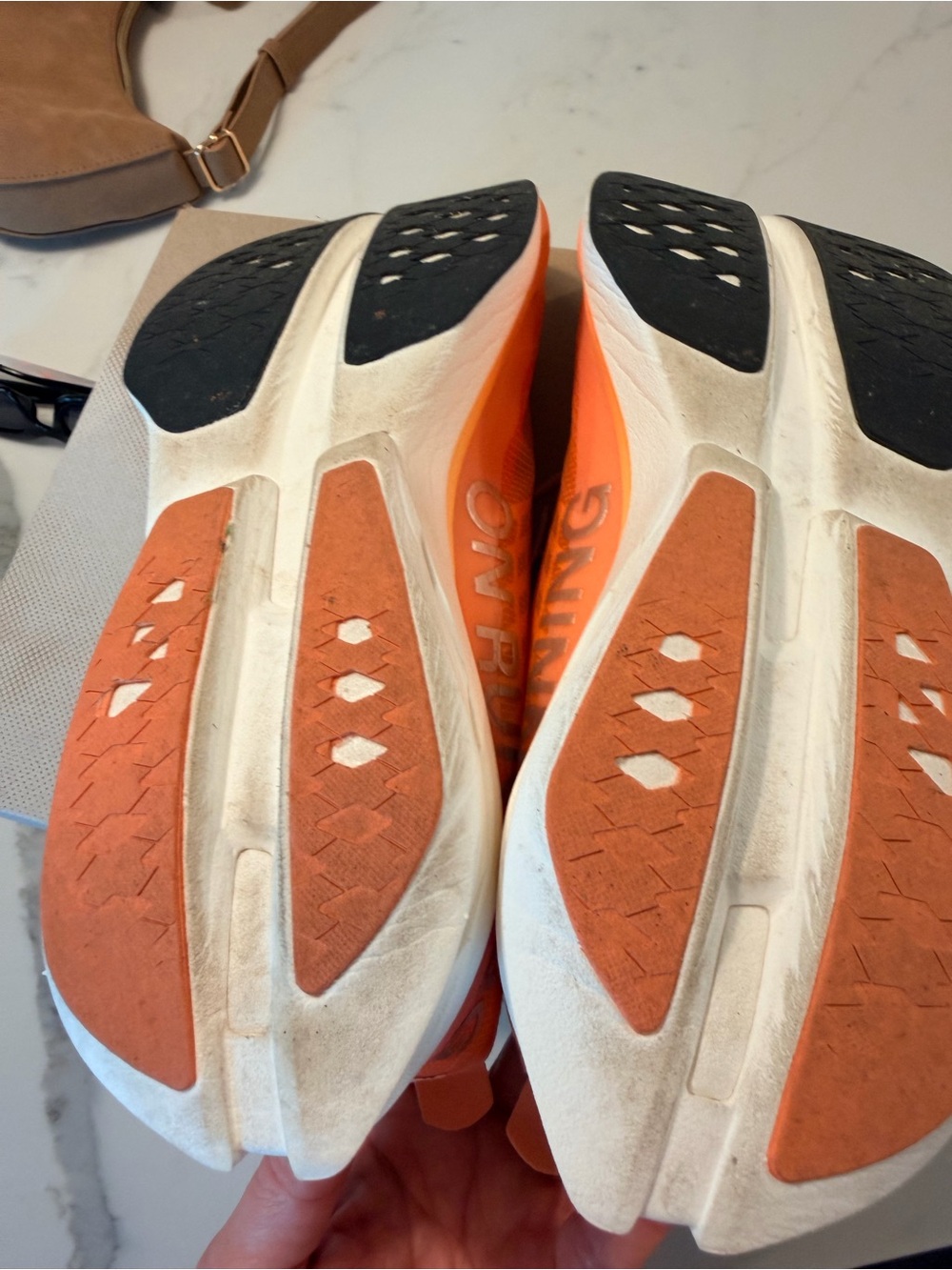 On Running Cloudboom Strike Women's Coral/Silver Road Running Shoe Size 9, - Picture 7 of 7